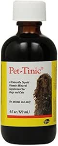 Pfizer Animal Pet-Tinic Vitamin-Mineral Supplement for Dogs & Cats, 4-Oz