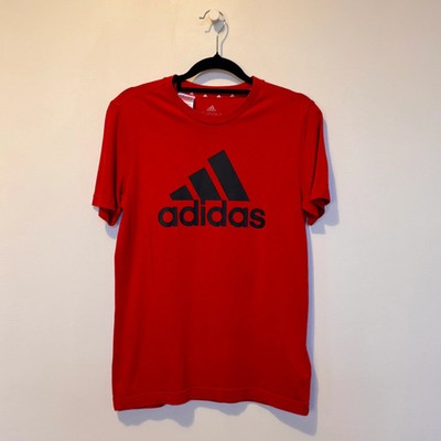 Adidas Red Logo Tee Youth 13 14Y (164 cm)