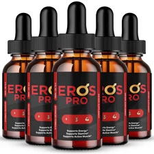 Eros Pro Drops, Premium ErosPro Energy Support Supplement (5 Pack)