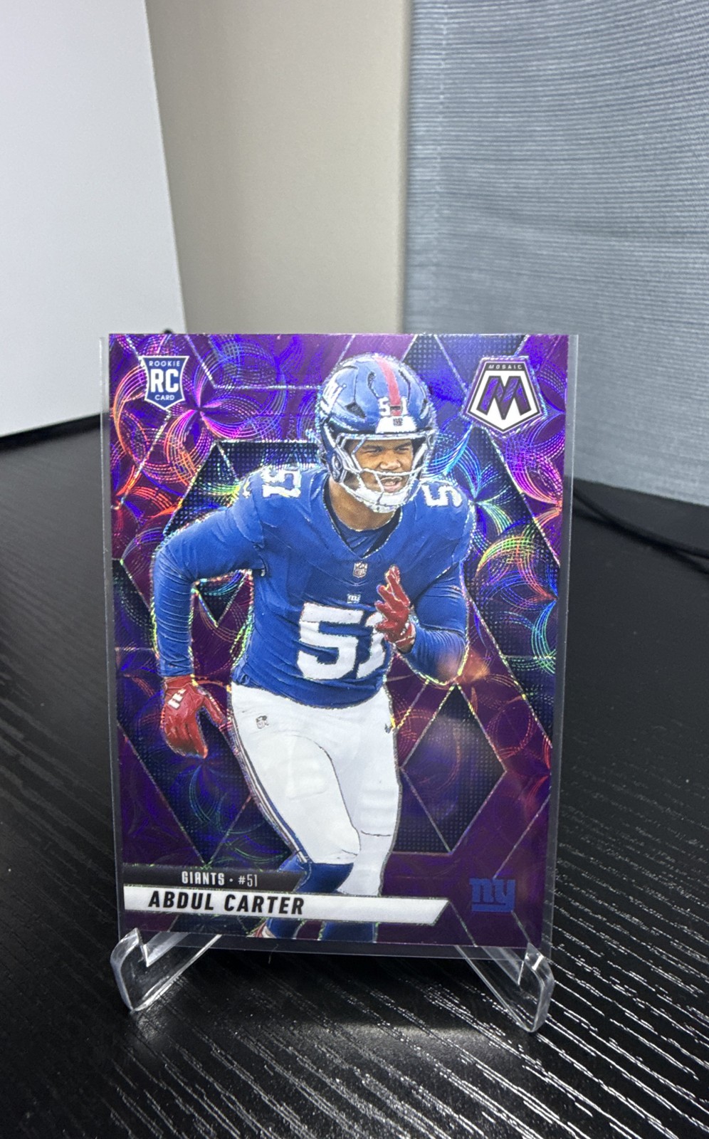 2025 Panini Mosaic - Rookies Abdul Carter #317 Purple Scope Prizm (RC)