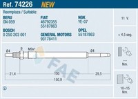 Sensor Raddrehzahl Vorne FAE 78027 FÜR Renault ABS Sensor Raddrehzahlsensor