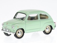 Fiat 600 1959 Hell GrüN Modellauto ABADD108 In Vitrine Hachette 1:43