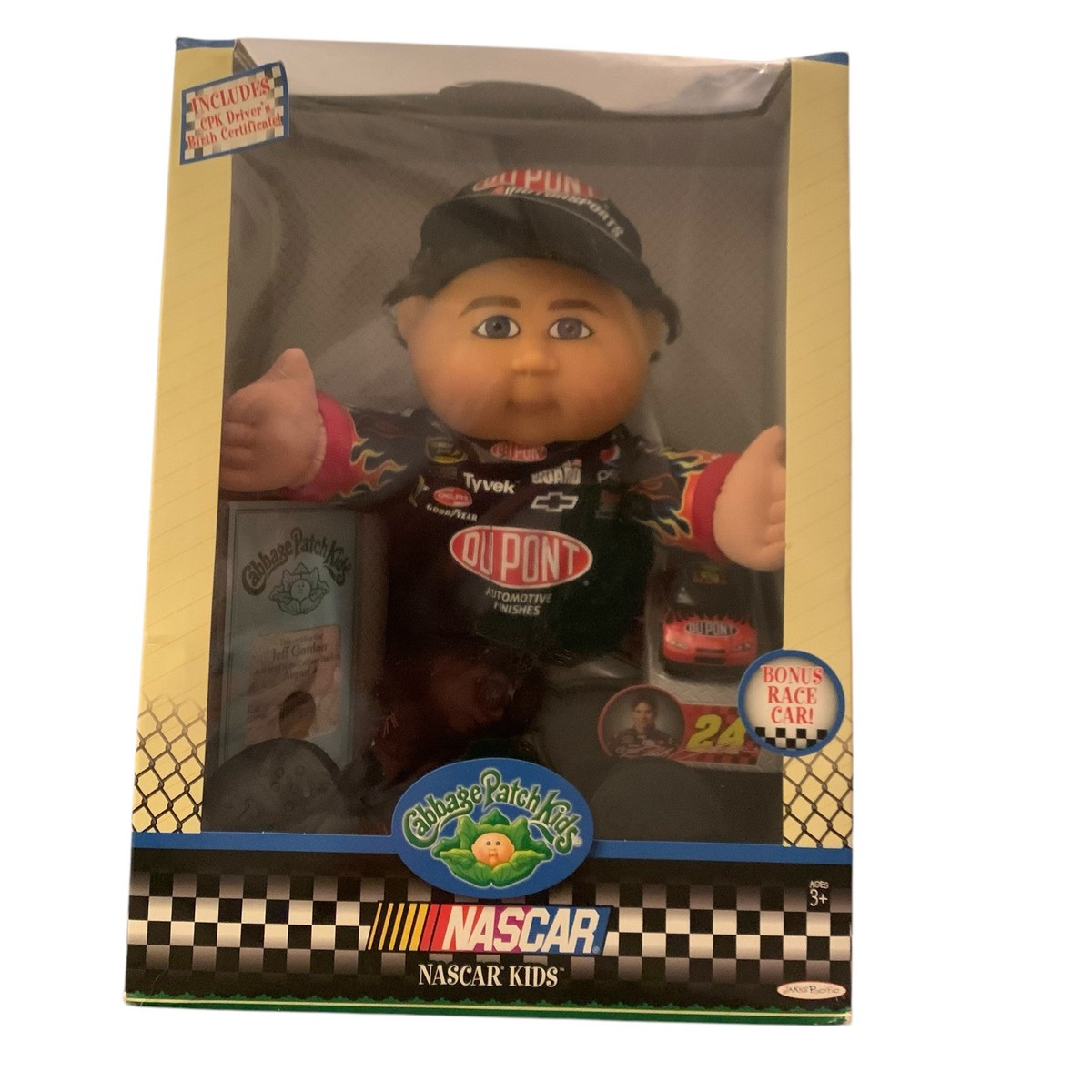 Jeff Gordon #24 Dupont NASCAR Cabbage Patch Kids Doll 2009 NIOB