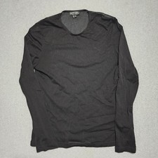 Tripp NYC Black Fishnet 100% Nylon Mesh Long Sleeve Men's XL Round Neck FN9105M 