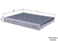 Neu - Mahle LAK467/S Filter, Innenraumluft FüR Alpina Bmw ROLLS-ROYCE