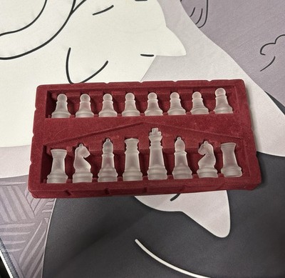 Schachfiguren Set 16 Stück Weiß Schachfiguren