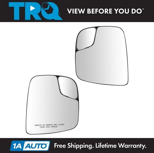 Mirror Glass with Mounting Bracket LH RH Kit Pair Set of 2 for 13-14 NV200