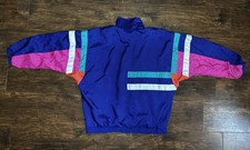 VTG Vintage 80s Windbreaker Jacket Lavon by Cheerful Corp M Original Retro 90s