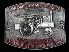 PJ13172 NOS 1989 HISTORICAL CONSTRUCTION EQUIPMENT ASSOCIATION SHOW BUCKLE