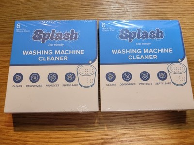 Splash Spotless Washing Machine Cleaner Tablets Deep Cleaning Formula Lot of 2