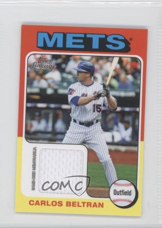 2011 Topps Lineage Mini 1975 Design Relics Carlos Beltran #75R-CB 0n5