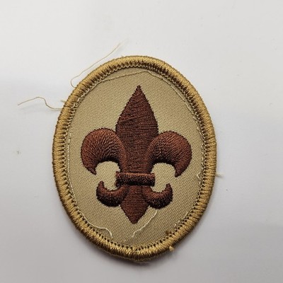 Vintage Boy Scouts of America BSA Universal Emblem Patch Khaki Brown