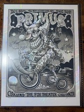 Primus Nye 25 Oakland Fox Theater Jim Mazza Artist Edition Key Line Swirl 25