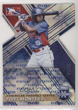 2019 Panini Elite Extra Edition Status Blue Die-Cut 23/75 Fidel Montero #188 2d6