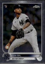 Luis Gil 2022 Topps Chrome Sonic New York Yankees Rookie #202