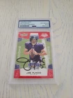 2008 Score Super Bowl XLIII Red Joe Flacco Autographed Rookie Card PSA/DNA Slab