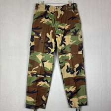 Woodland Camo BDU Pants Mens Medium Regular 33x31 Cargo VTG Military Combat USGI