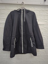 New DKNY Women's Sporty Anorak Hooded Raincoat Size XL