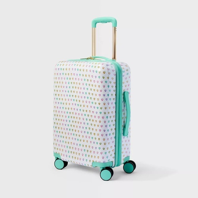 Roller Rabbit x Target - Disco Hearts Wave Carry On Suitcase White