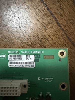 Igt S2000 Enhanced Back Plane