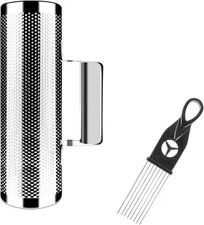 Guiro Shaker Stainless Steel 8" 3" Percussion Guiro Musical Instruments with Scr