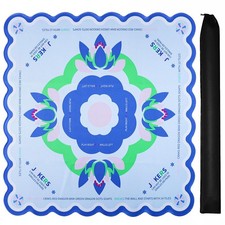 Learning Mahjong Mat 31.5 x31.5 with Black Carrying Bag, Anti-Slip, Noise-...