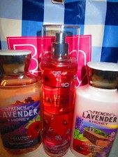 Bath and Body Works French Lavender Honey mist, lotion and shower gel