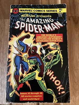 Stan Lee Amazing Spider-Man issues 1-6 Marvel pocket comics unread NEW 1977