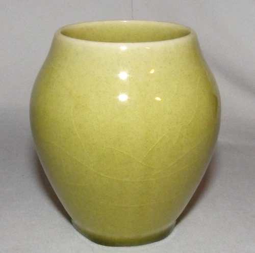 1945 Rookwood 3" Vase #6144 Lime/Yellow High Gloss Vase