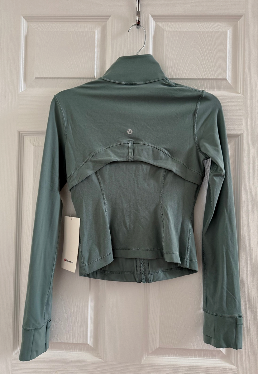 New Lululemon Define Cropped Jacket *Nulu Size 6 Crater Blue