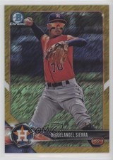2018 Bowman Chrome Prospects Gold Shimmer Refractor /50 Miguelangel Sierra 0d4