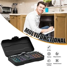 Home Repairs 24 In 1 Multi Bit Magnetic Screwdriver Set Multifunctional Toolbox 