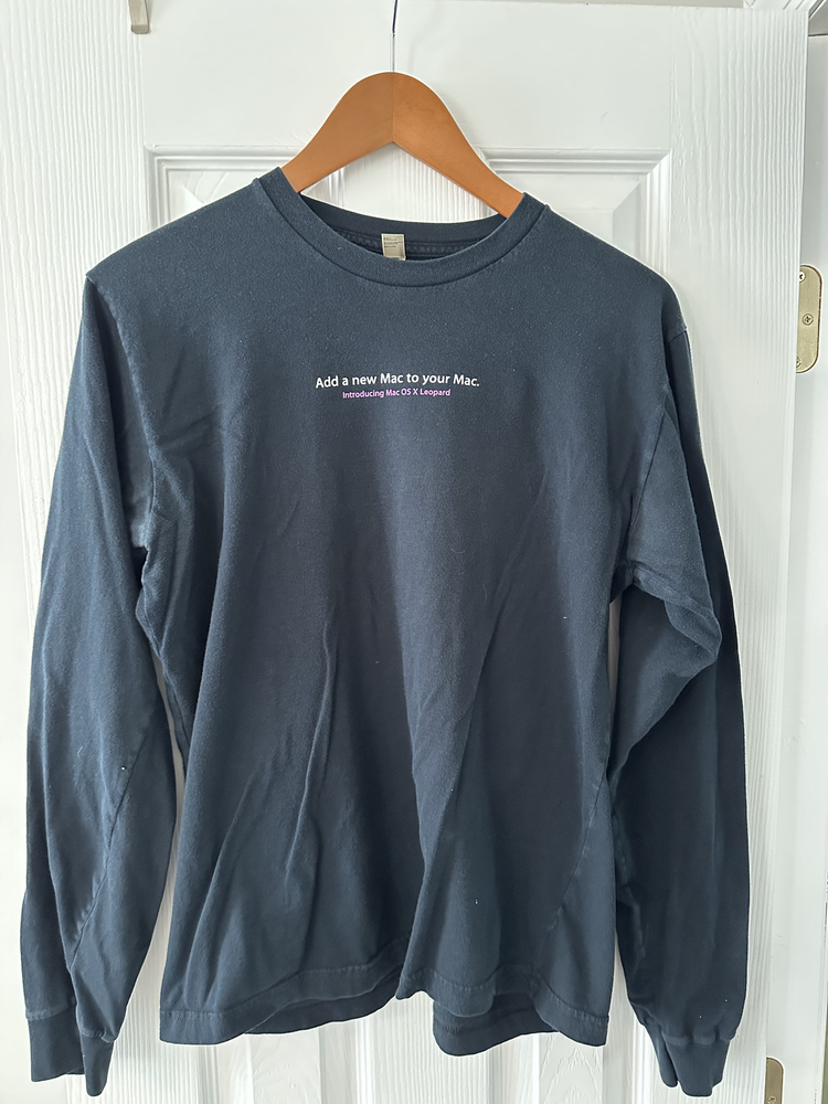 Apple Employee Genuine T-Shirt Adult Size Medium Black Promo Unisex