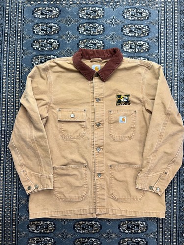Vtg Carhartt Workwear Jacket Size L Unlined Chore Work