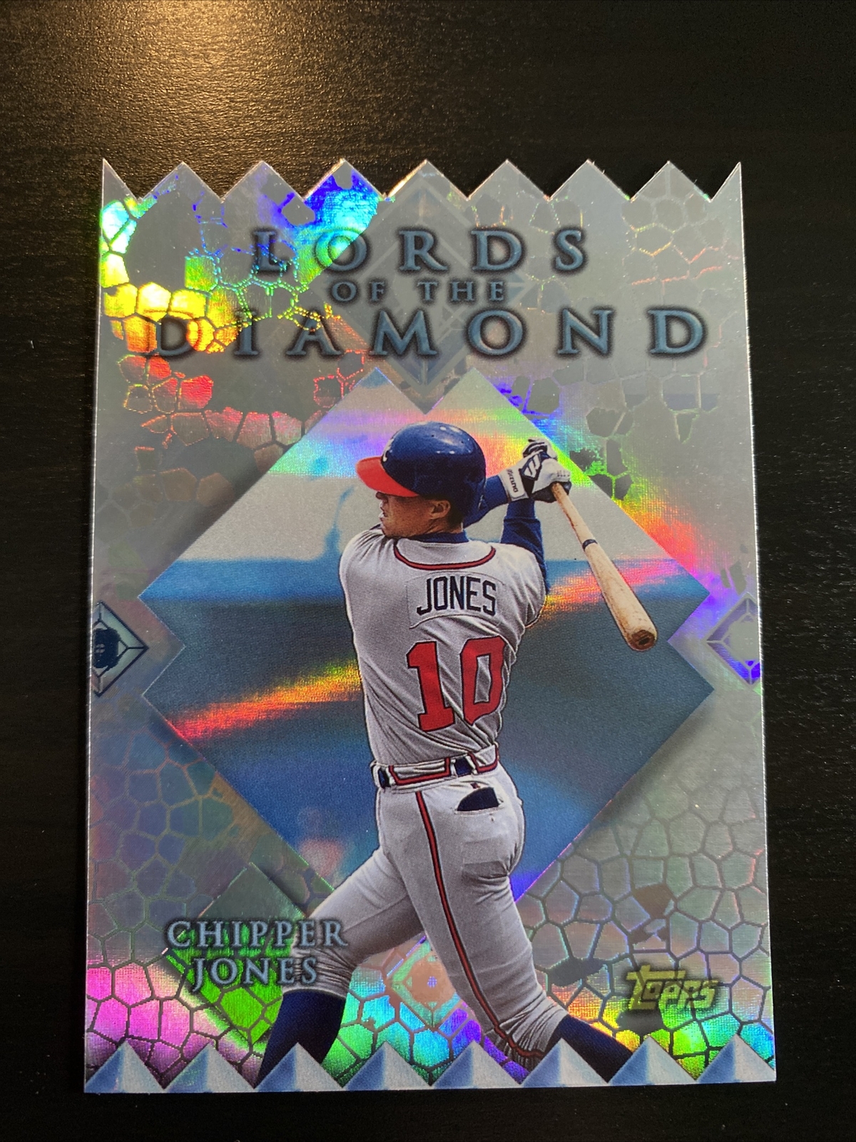 1998 Topps Chipper Jones #LD2 Lords Of The Diamond Die Cut Insert Braves