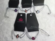 Kids 5pc Bunny Embossed Slide Knot Bracelet Set Paparazzi New  A"