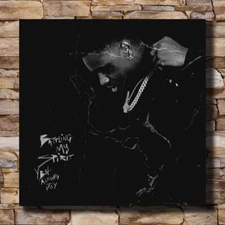 D-114 YBN Almighty Jay Poster Rap Singer Battling My Spirit Canvas Art   27x27