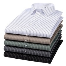 Mens Formal Dress Shirts Long Sleeves Business Bamboo Non Iron Casual Shirts Top