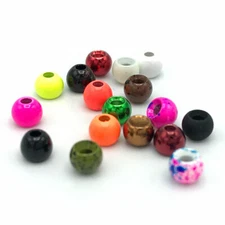 DAZZLE BRASS BEADS - Hareline Fly Tying Countersunk Bead Head Nymph - 17 Colors!