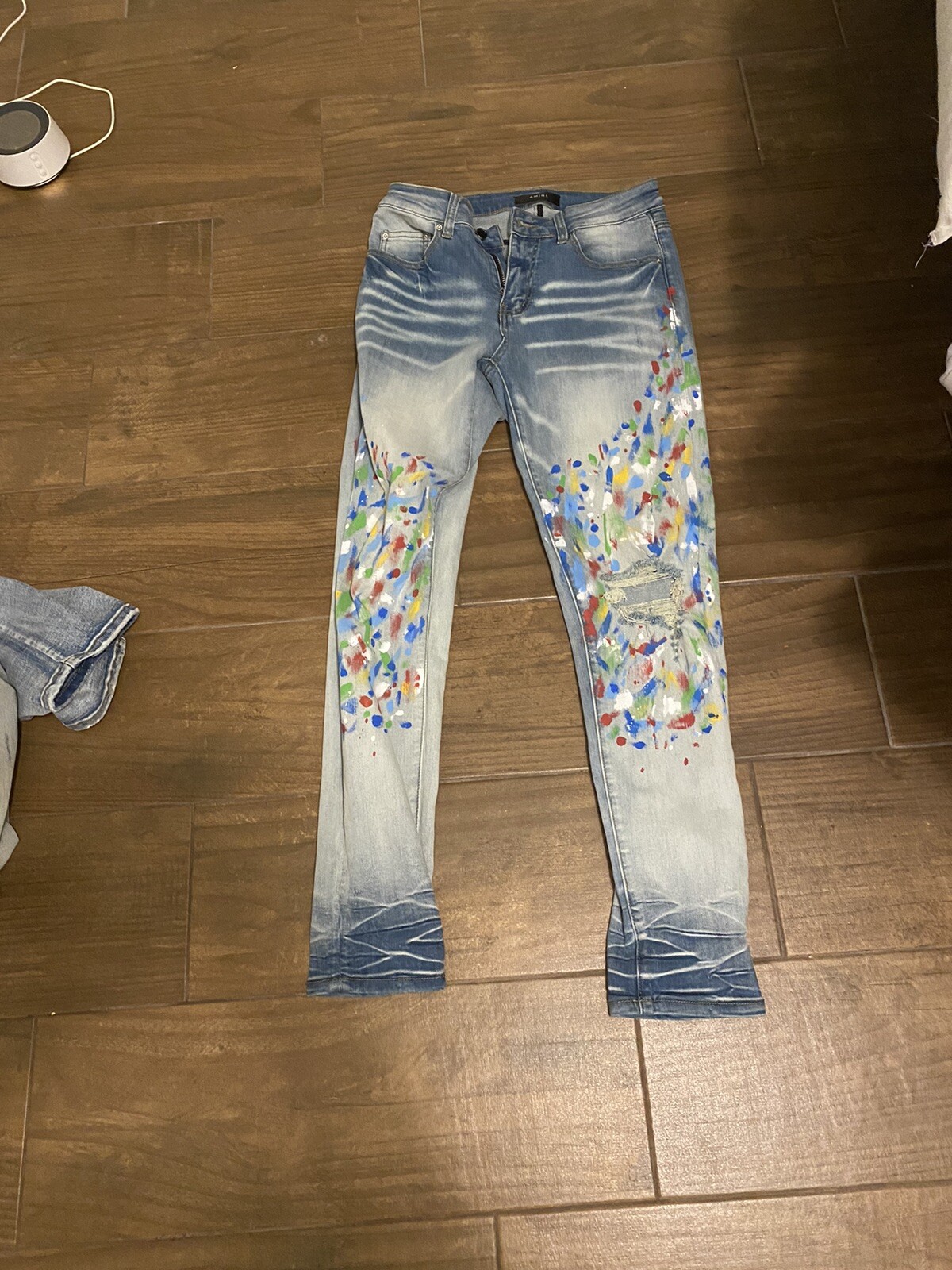 Pre-owned Amiri Paint Splatter 