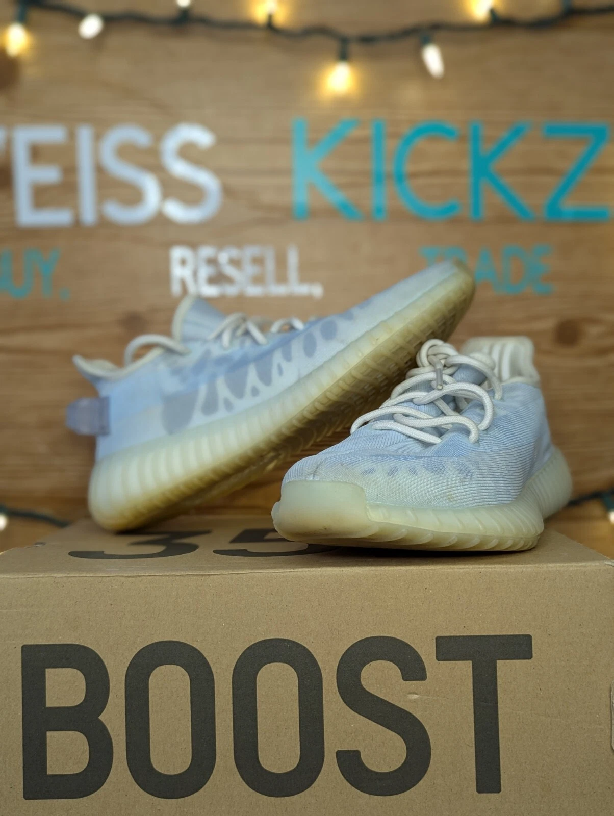 Adidas Yeezy Boost 350 V2 Mono Ice taglia 8 5