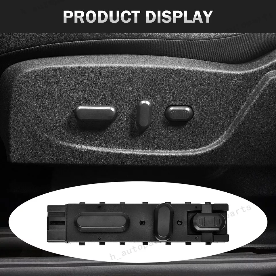 Interruptor de asiento eléctrico de 10 vías del lado izquierdo del conductor para Ford F150 Explorer 9L3T-14B709-FAW Foto 4 de 4