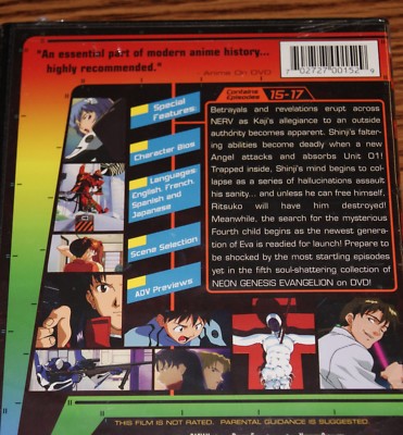 Neon Genesis Evangelion Collection 5: Episodes 15 -17 (DVD, 2001