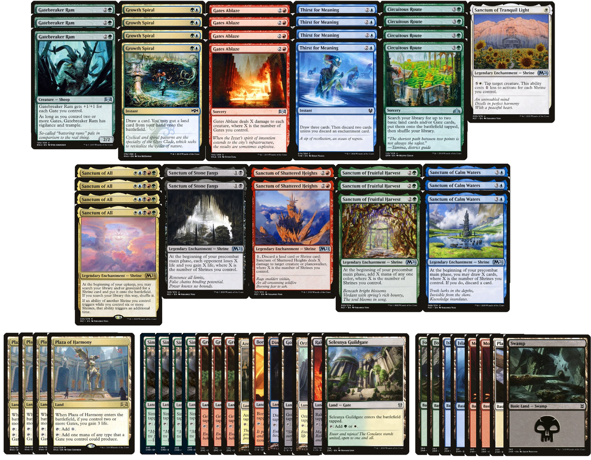 shrine deck mtg commander Go-Shintai of Life's Origin Shrine Enchantress Kamigawa Magic MTG Commander Deck