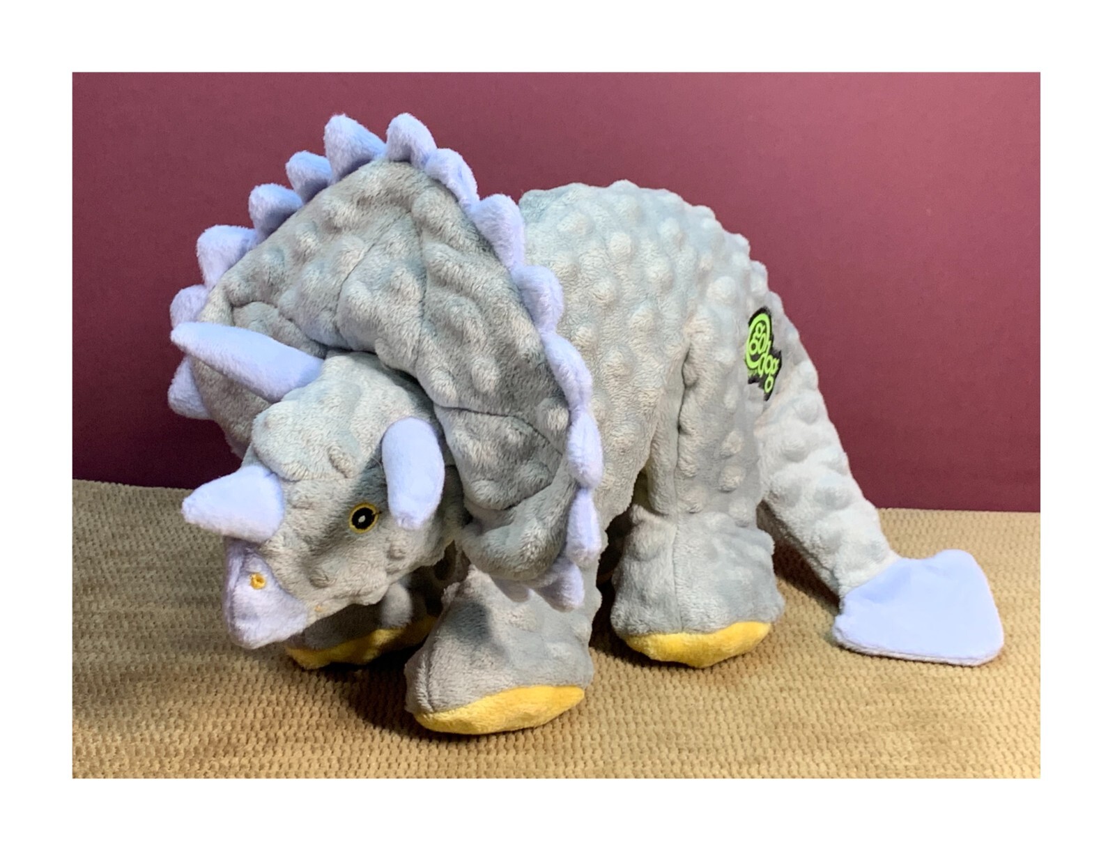 GO DOG PET TOY "TRICERATOPS" REALLY TO CUTE TO BE PET TOY PL