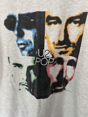 Vintage U2 Pop Mart T-Shirt Size Large 1997 | eBay