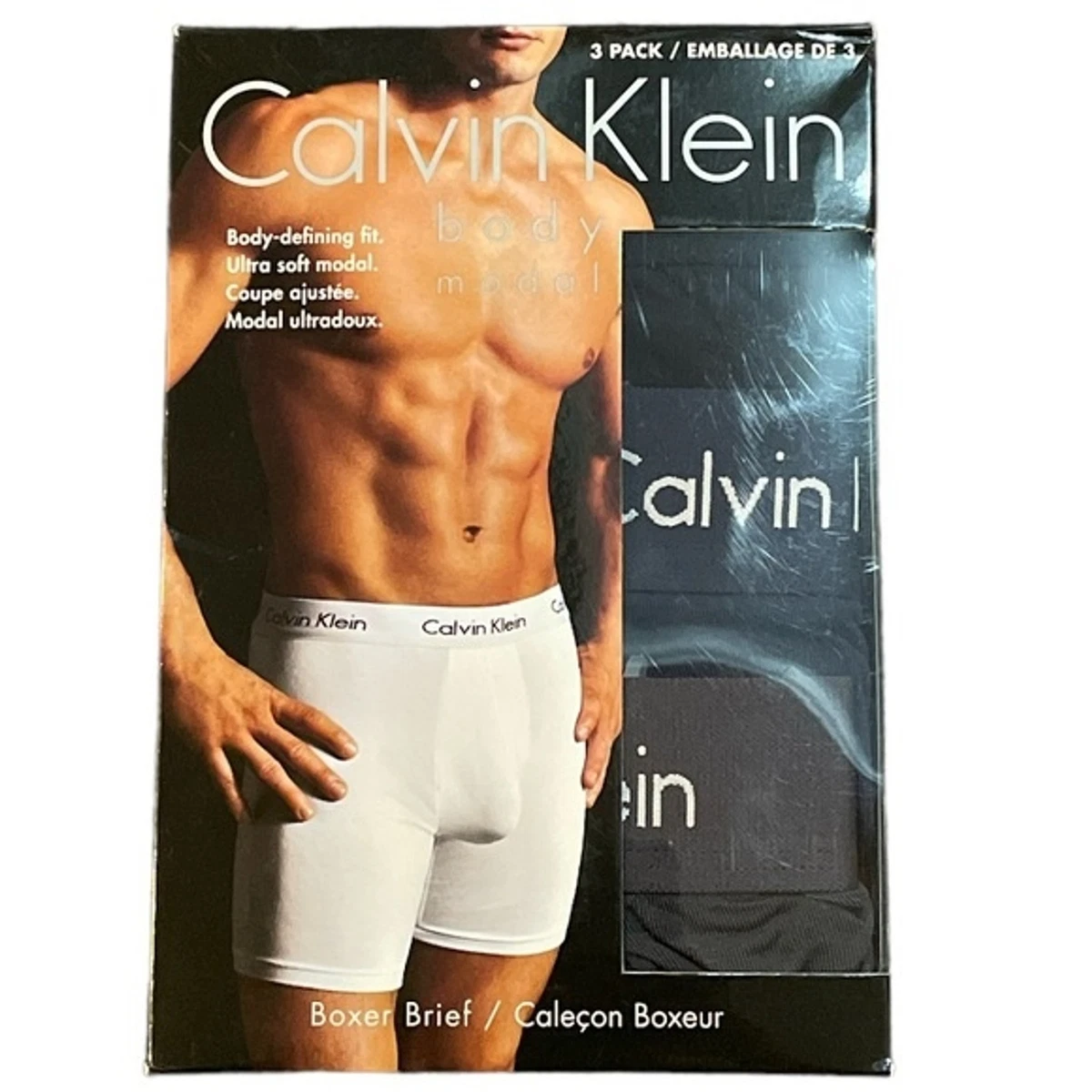 NWT CALVIN KLEIN Boxer Briefs - 3 Pack Size Small Waist 28 - 30