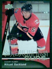 MIKAEL BACKLUND  09/10 AUTHENTIC UDS2 YOUNG GUNS CARD  SP