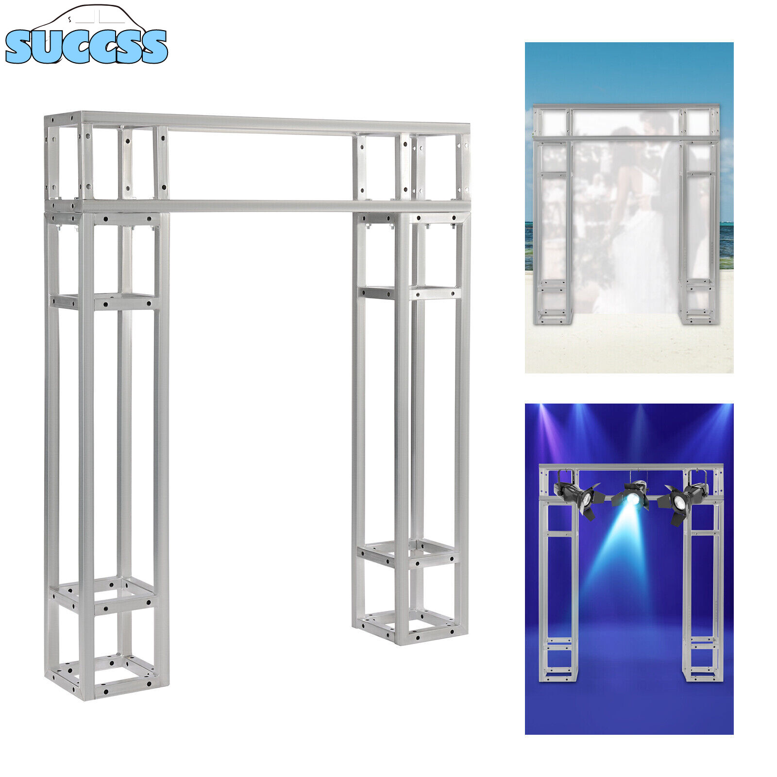 3Packs DJ Light Stand Truss Straight Square Box Outdoor Truss Stage Segment Tent