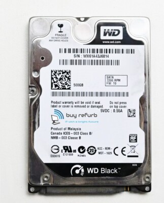 WD, Toshiba, HGST Laptop Notebook Festplatte HDD 500 GB 2,5'' SATA GARANTIE